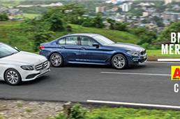 2017 BMW 530d vs Mercedes E350d comparison video